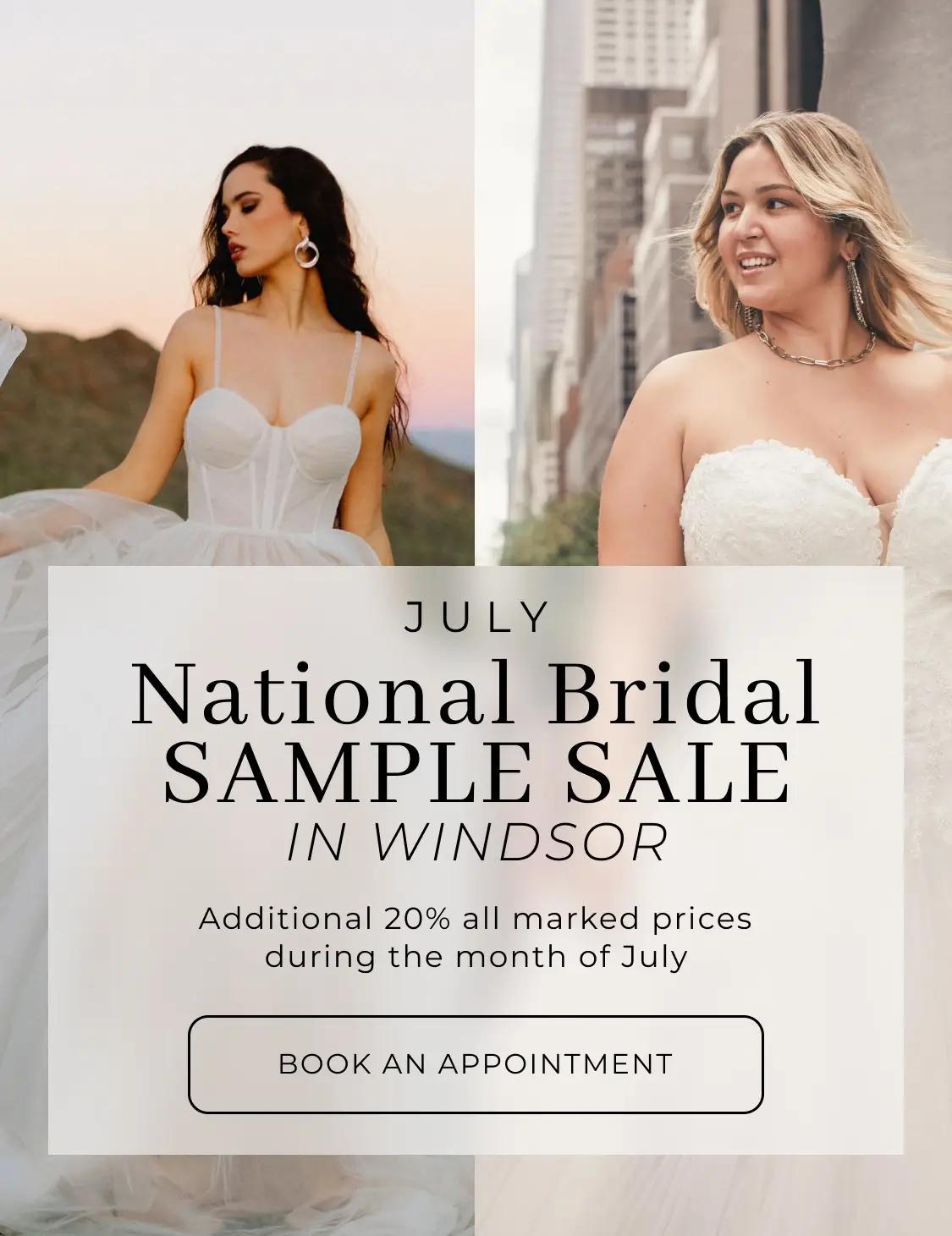 National Bridal Sample Sale banner mobile