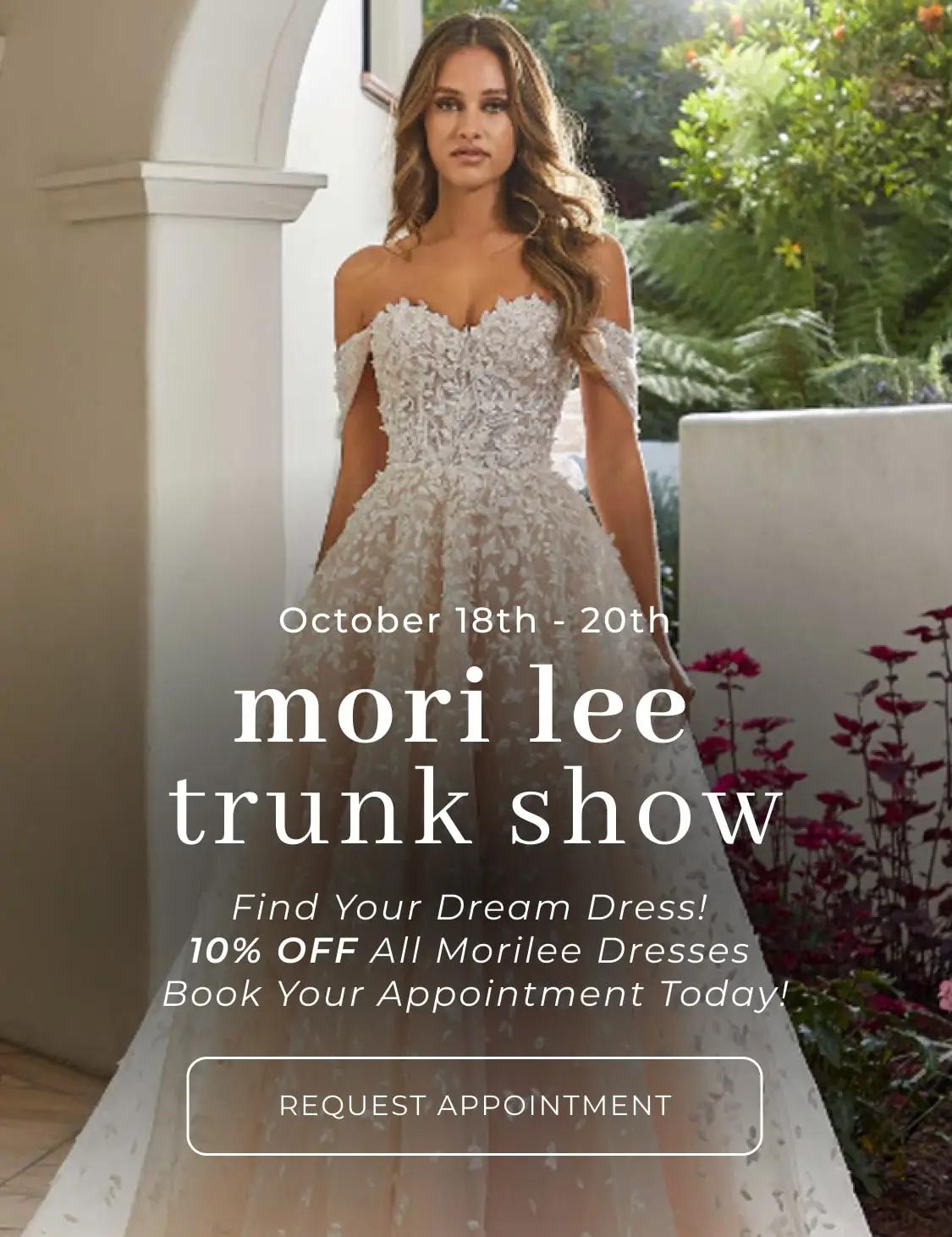 Mori Lee Trunk Show Mobile Banner