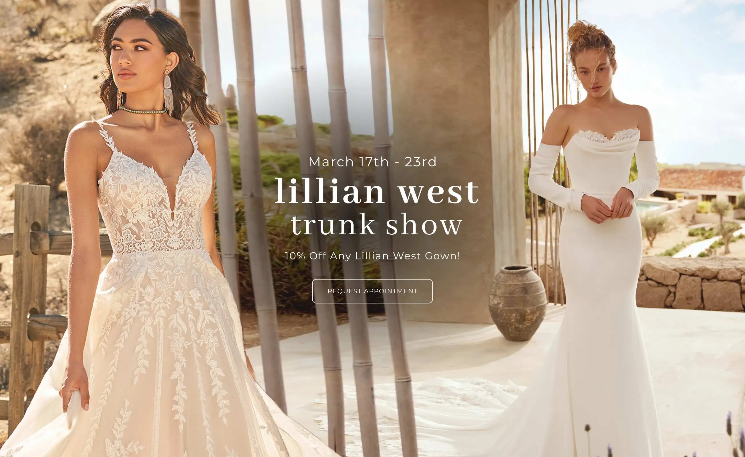 Lillian West Trunk Show Desktop Banner