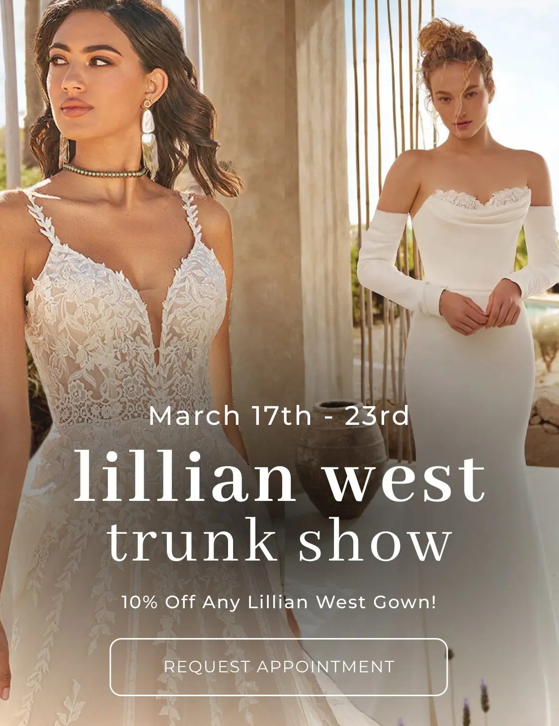 Lillian West Trunk Show Mobile Banner