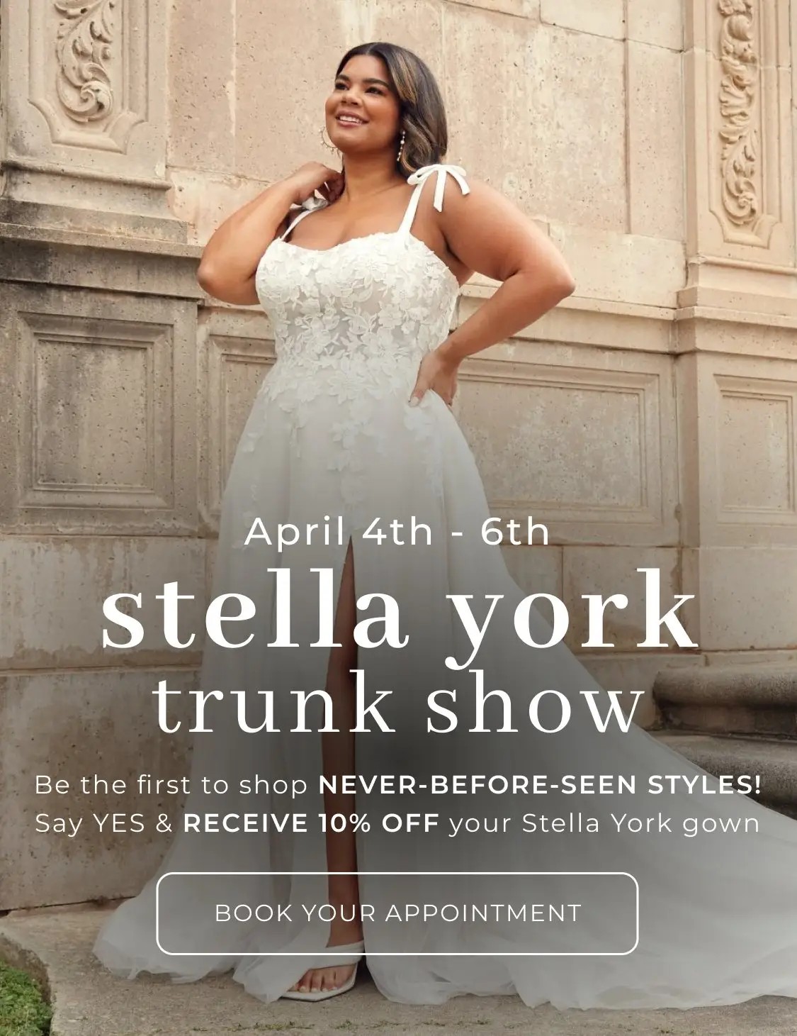 Stella York Trunk Show Mobile Banner