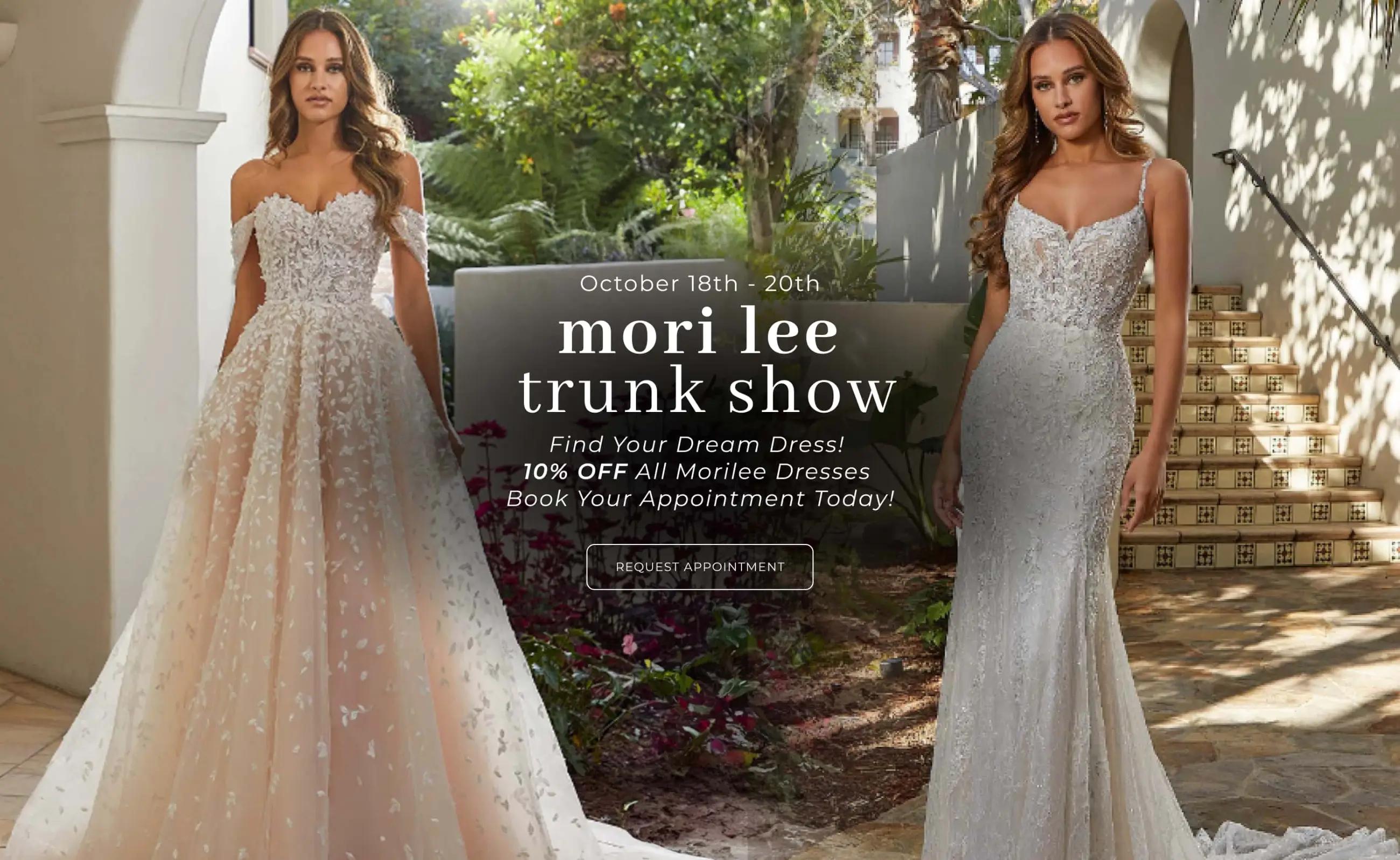 Mori Lee Trunk Show Desktop Banner